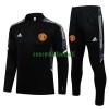 Manchester United Champions League Ensemble Sweat d'Entraînement Quarter-Zip 22-23 Noir Blanc Pour Homme